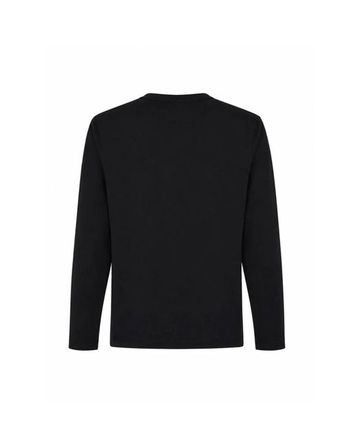 C P Company Black Long Sleeve T-Shirts for men