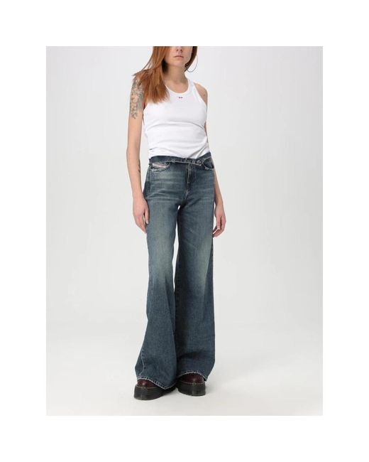 Wide Jeans DIESEL de color Blue
