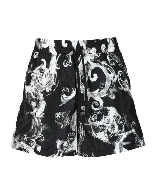 Versace Jeans Couture Nylon Bermuda Shorts in Black für Herren