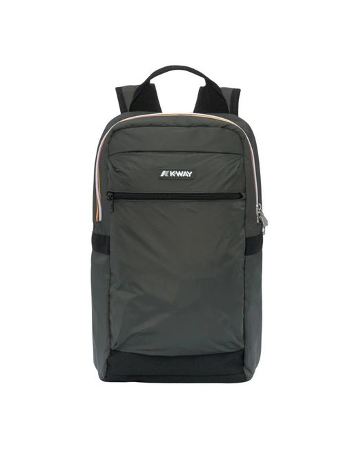 K-Way Black Backpacks for men