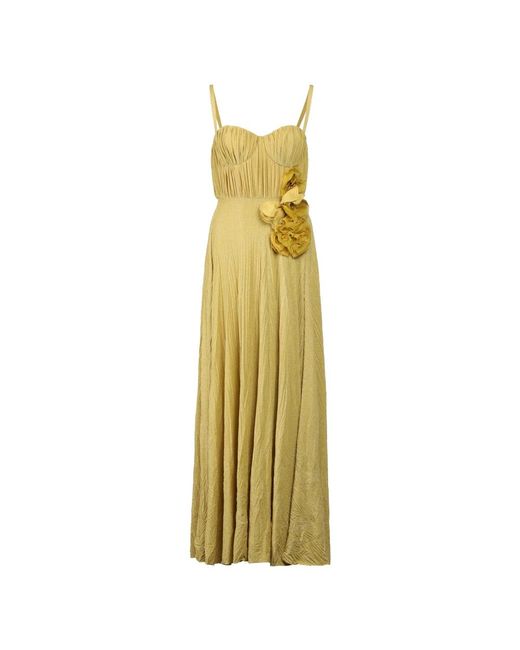 Gowns Elisabetta Franchi de color Metallic