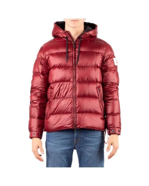 AFTER LABEL Verbier Puffer Jacket in het Red voor heren
