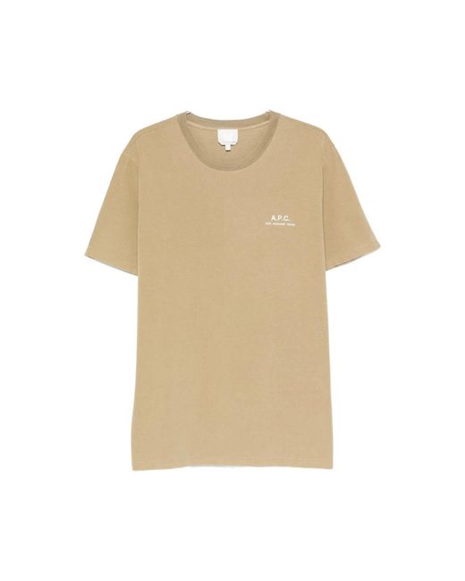 A.P.C. Tops ,T-Shirt in het Natural voor heren