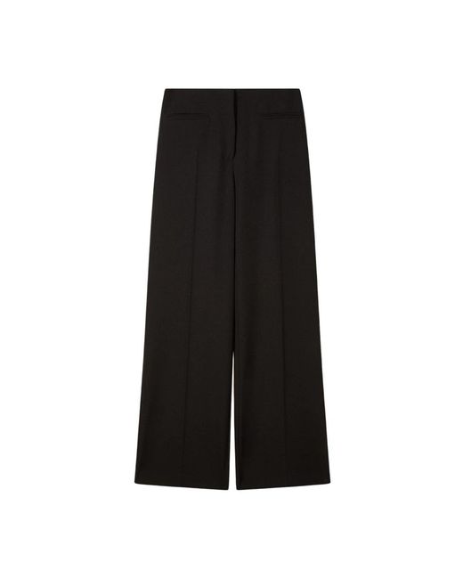 Patrizia Pepe Essential Fluid Broek in het Black