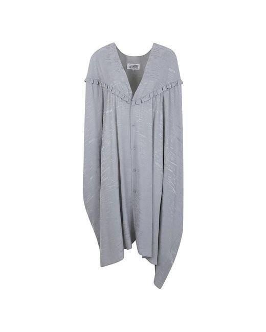 MM6 by Maison Margiela Gray Midi Dresses