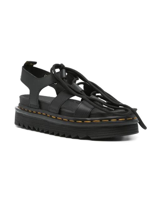 Flat Sandals Dr. Martens en coloris Black
