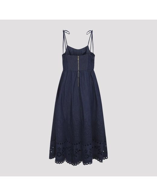 Zimmermann Midi Jurken in het Blue