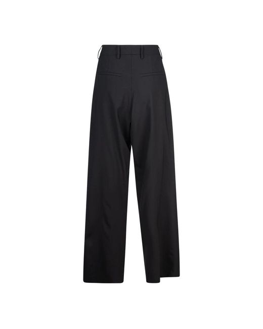 GIUSEPPE DI MORABITO Black Wide Trousers