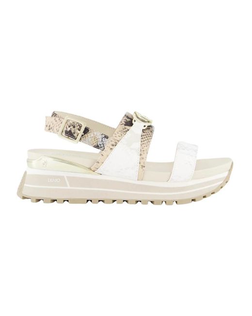 Liu Jo White Flat Sandals
