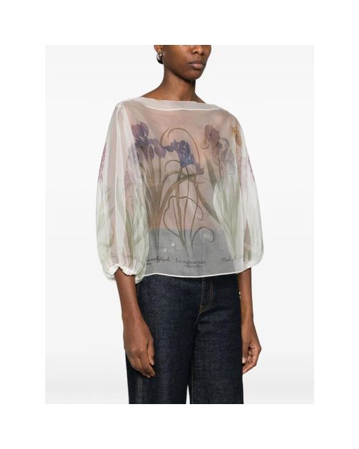 Alberta Ferretti White Blouses