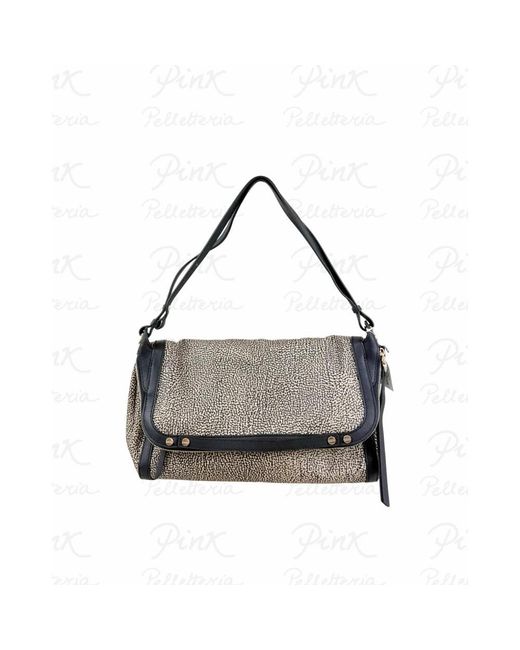 Shoulder Bags di Borbonese in Gray