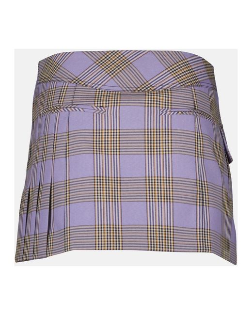Rabanne Purple Short Skirts