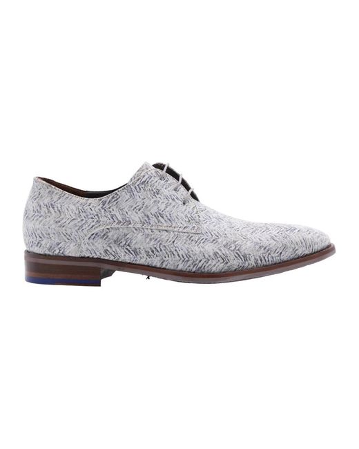Floris Van Bommel Gray Business Shoes for men