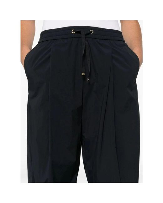 Herno Black Cropped trousers pantalone 9300
