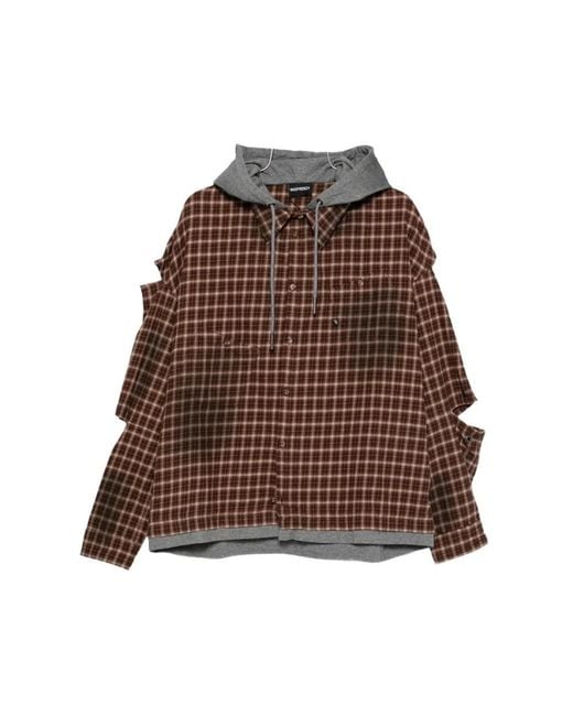 MADFRENZY Brown Casual Shirts for men