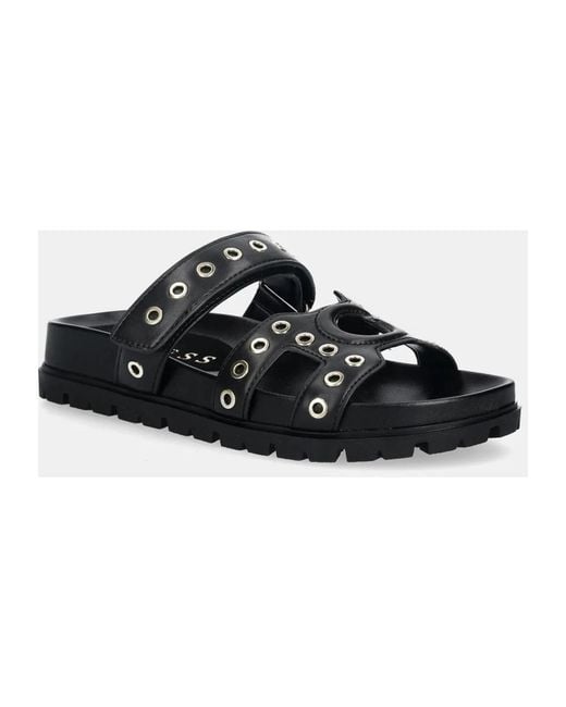Guess Fashie Slide in het Black