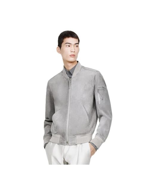 Tom Ford Gray Leather Jackets for men