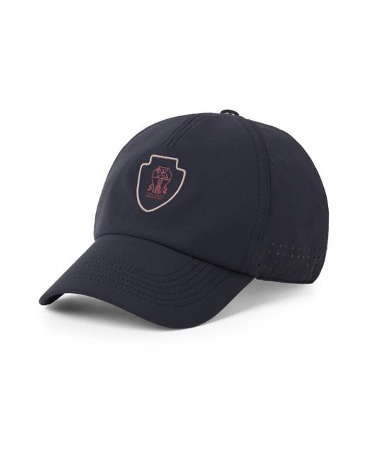 Brunello Cucinelli Caps in het Blue voor heren