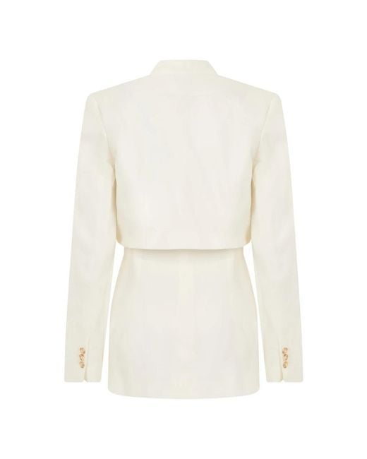 Alberta Ferretti White Blazers