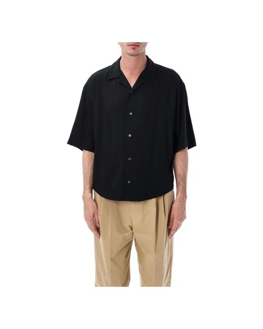 AMI Black Short Sleeve Shirts for men