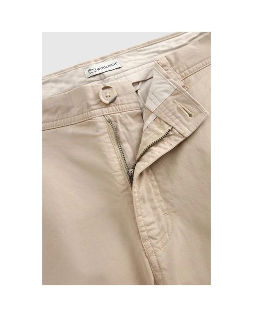 Woolrich Natural Casual Shorts for men