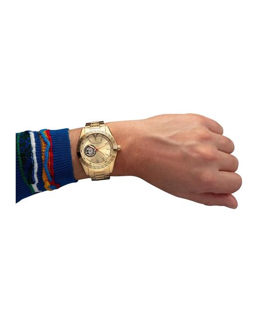 carlo colucci Luxus-Edelstahl-Uhr Duregon in Metallic für Herren
