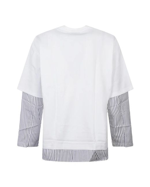 Comme des Garçons White Long Sleeve Tops for men