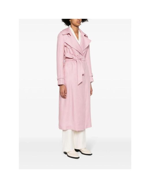 Tagliatore Pink Trench Coats