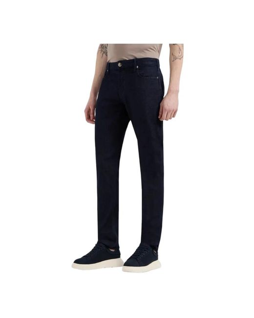 Armani Blue Slim-Fit Jeans for men
