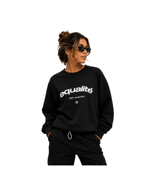 Equalite Black Celeste Oversized Pullover