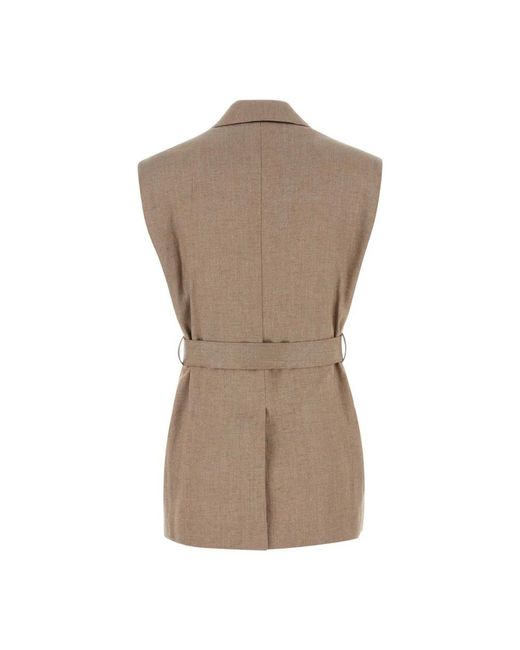 Brunello Cucinelli Brown Waistcoats