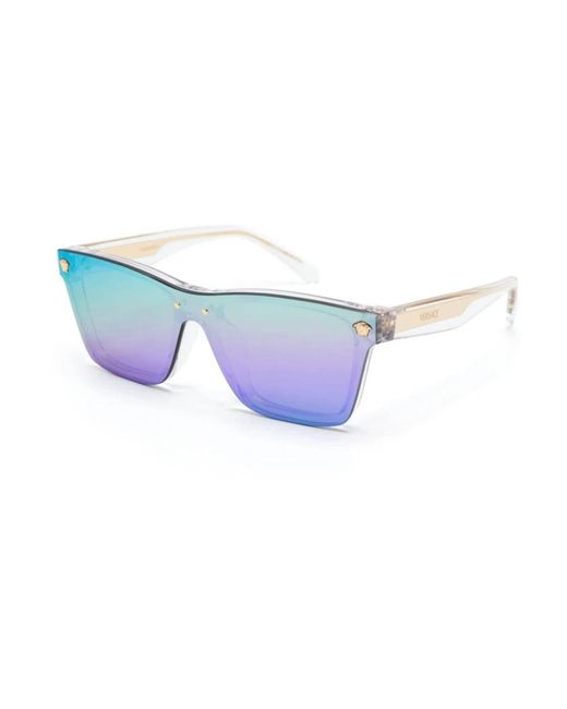Versace Accessoires ,Wit ,Zonnebril in het Blue
