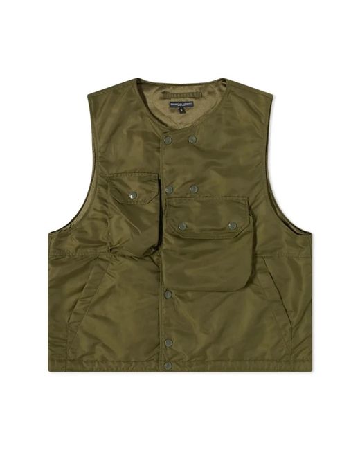 Engineered Garments Green Waistcoats for men