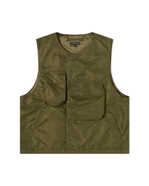 Engineered Garments Green Waistcoats for men