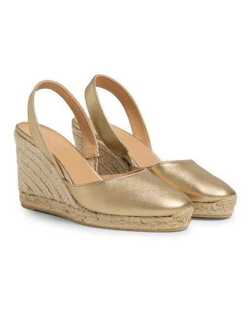 Castaner Metallic Wedges