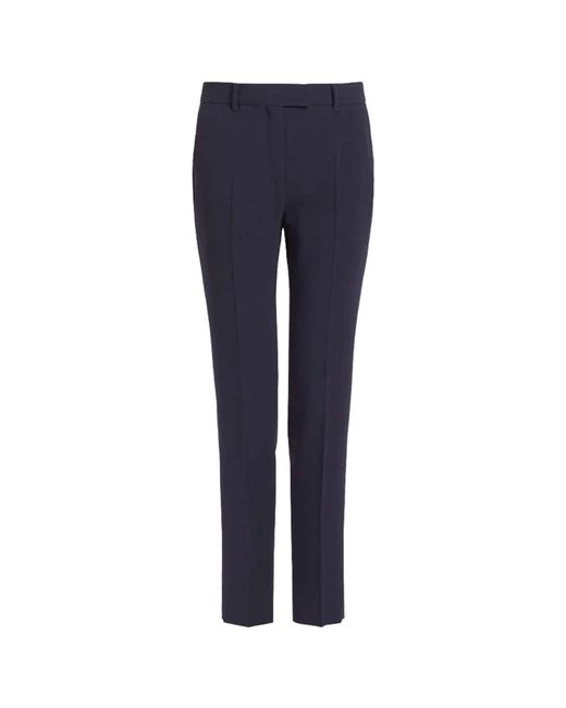 Max Mara Blue Slim-Fit Trousers