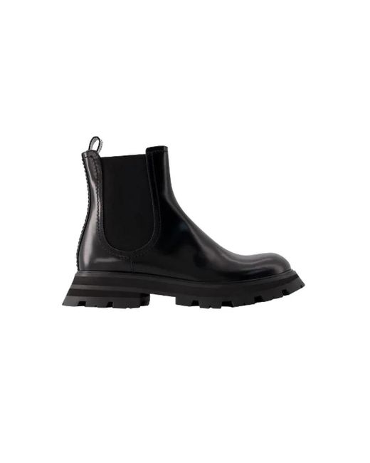 Alexander McQueen Black Chelsea Boots