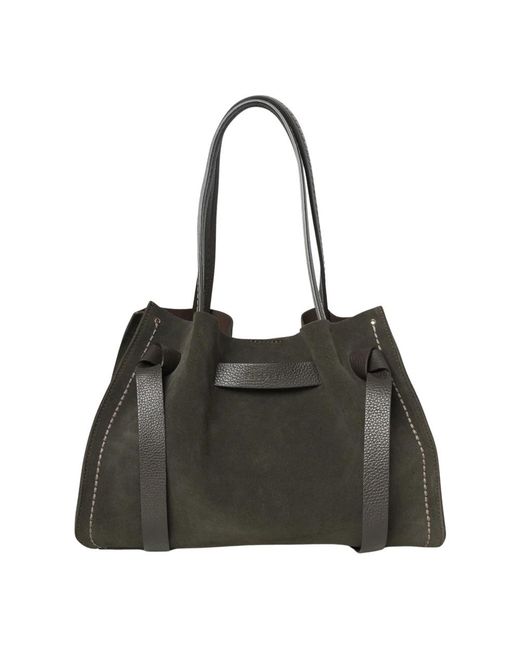 Tote Bags di Plinio Visona' in Black