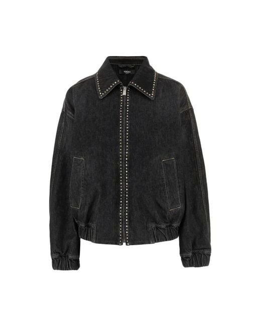 Versace Black Denim Jackets