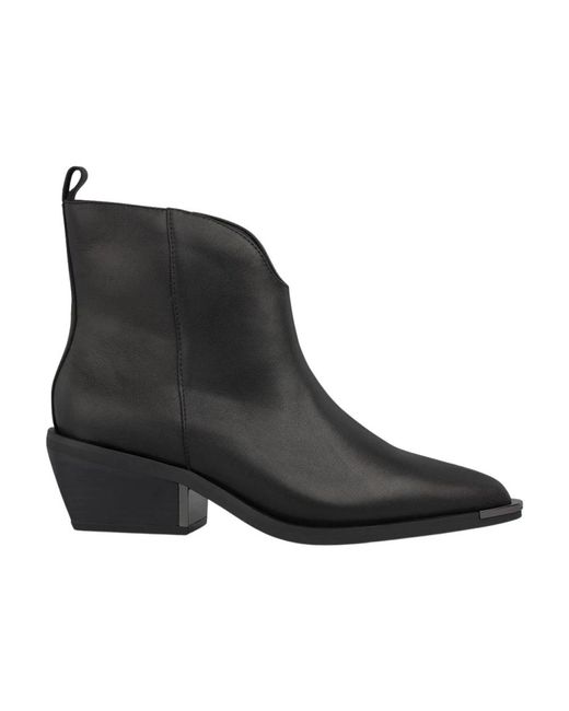 Alma En Pena. Black Cowboy & Biker Boots
