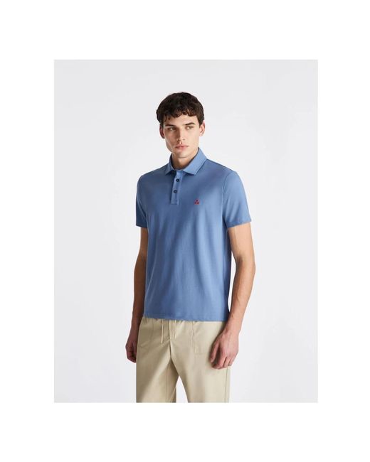 Peuterey Tops ,Blauw ,Katoen Mezzola 02 Polo in het Blue voor heren