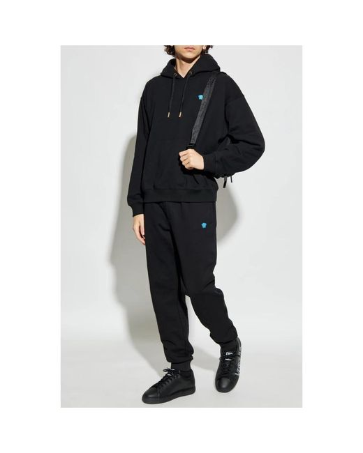 Versace Hoodies & Sweatvesten ,Zwart ,Katoen Hoodie in het Blue voor heren