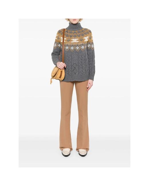 Ermanno Scervino Natural Wide Trousers