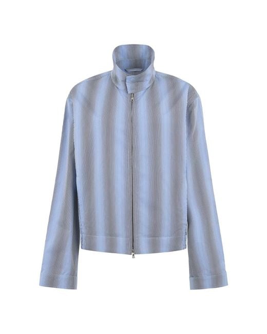 Dries Van Noten Blue Light Jackets for men