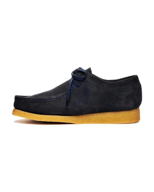 Sebago Blue Laced Shoes for men
