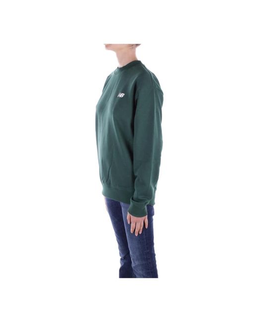 New Balance Green Logo front sweaters