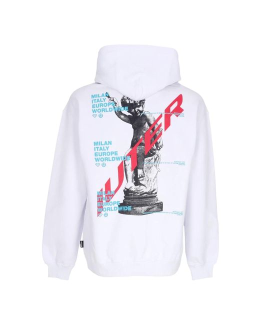 Iuter White Hoodies for men