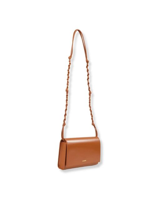 Jil Sander Brown Cross Body Bags