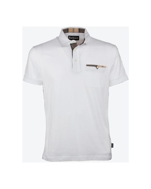 Barbour White Polo Shirts for men