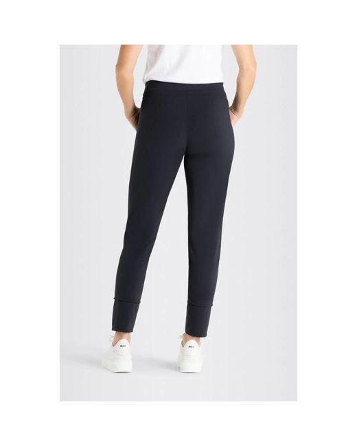 M·a·c Broeken ,Zwart ,Slim-Fit Easy Active Broek Zwart in het Blue